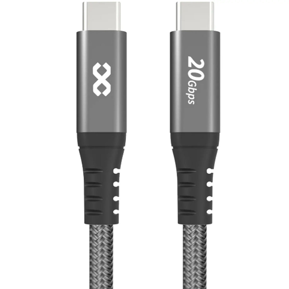 Infinyty MWUG01G Fast Charging Nylon USB-C to USB-C Cable 240W, 1.2m, Grey
