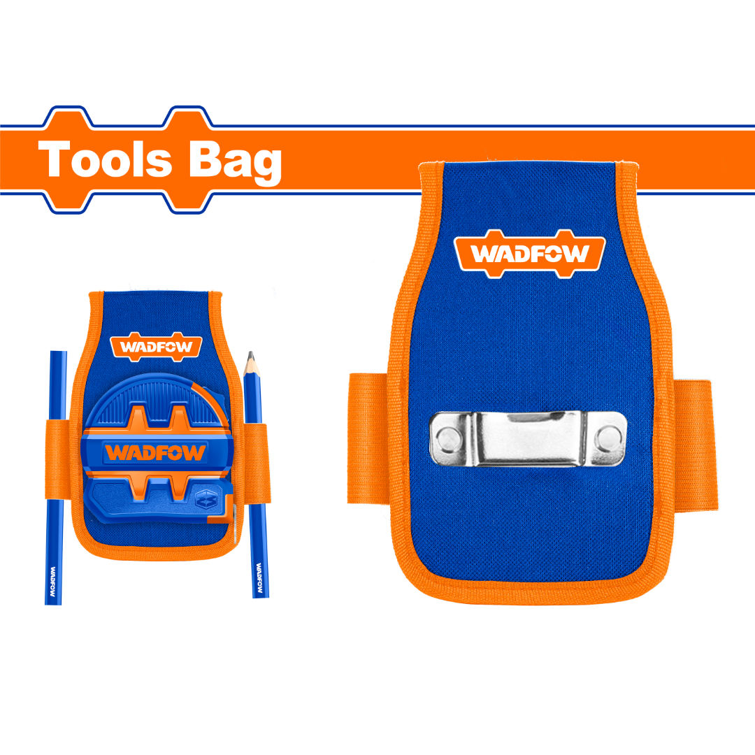 WADFOW Tool Pouch 170x140 mm, 600D+EVA, Tape Hook & 2 Pen Pockets