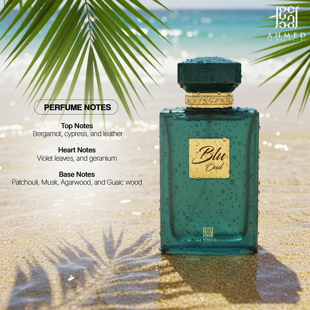 Ahmed Al Maghribi Blu Oud Eau De Parfum, 100ml