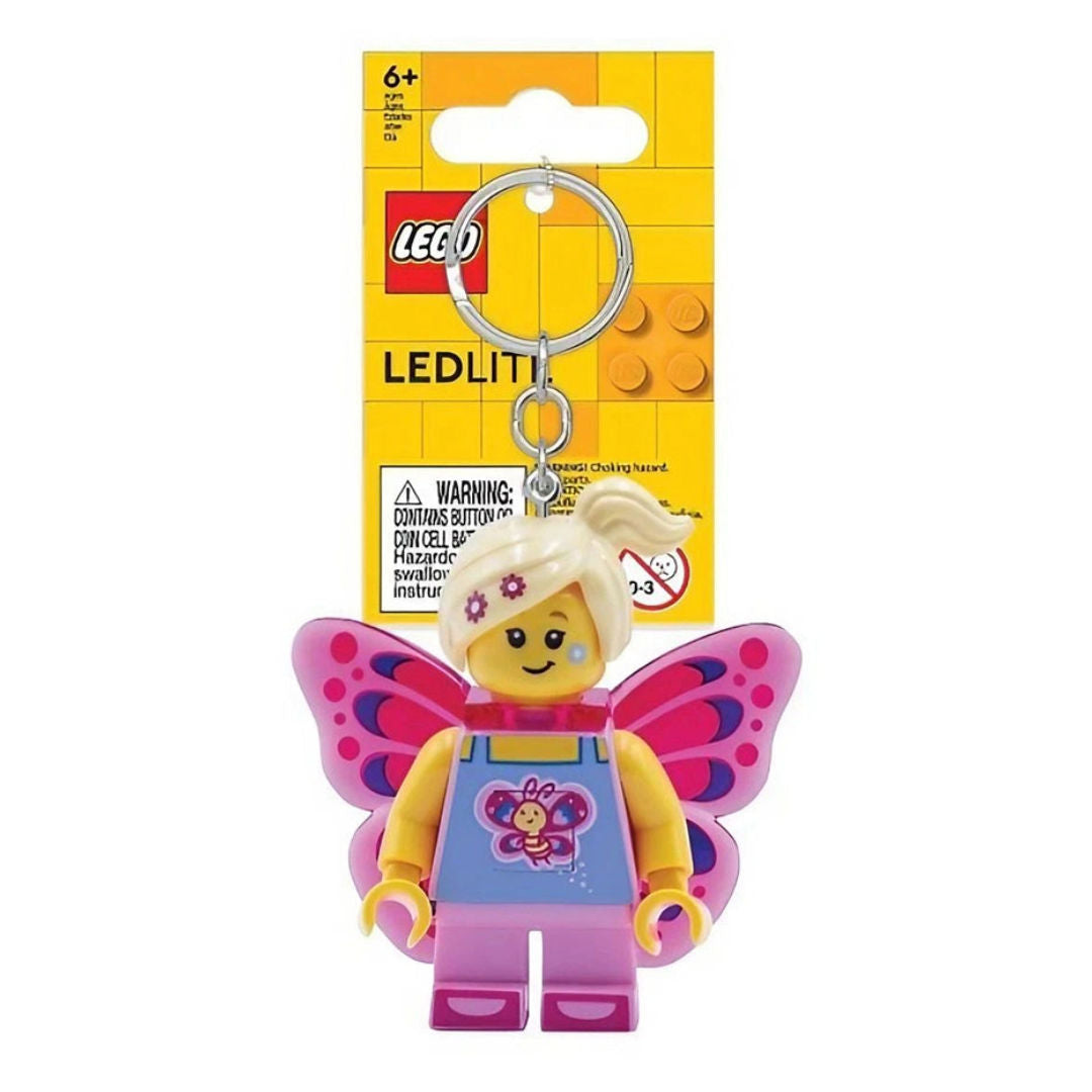 LEGO LED 5 cm Butterfly Keychain Light, For Age 6+ Years