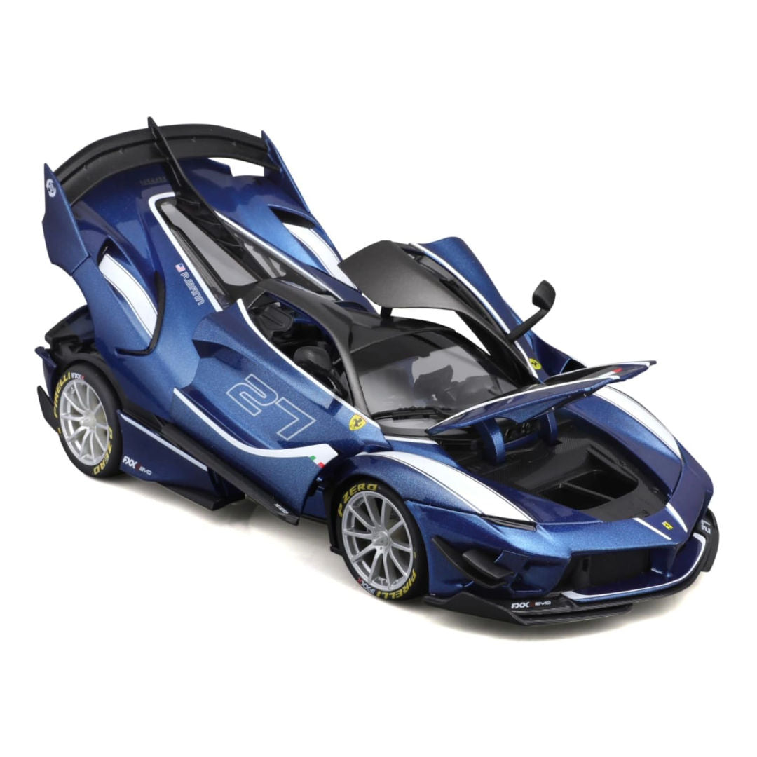 Bburago Ferrari FXX-K EVO Hybrid #27, Ferrari Race & Play, , Die-Cast Car, Blue, 1:18
