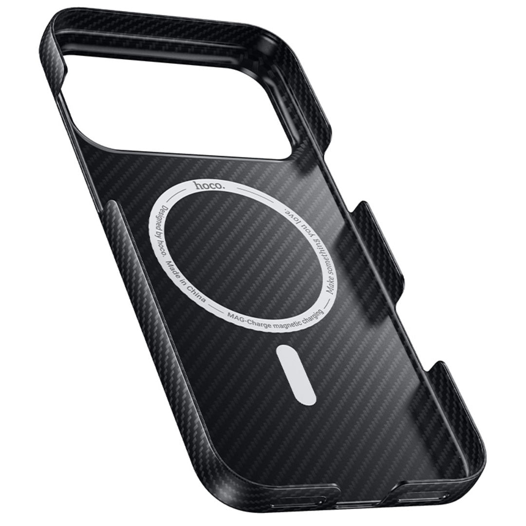 Hoco Phantom Magnetic Protective Case for iPhone 18 Pro Max, iPhone 17 Pro Max, Kevlar Texture, Ultra-Light & Ultra-Thin