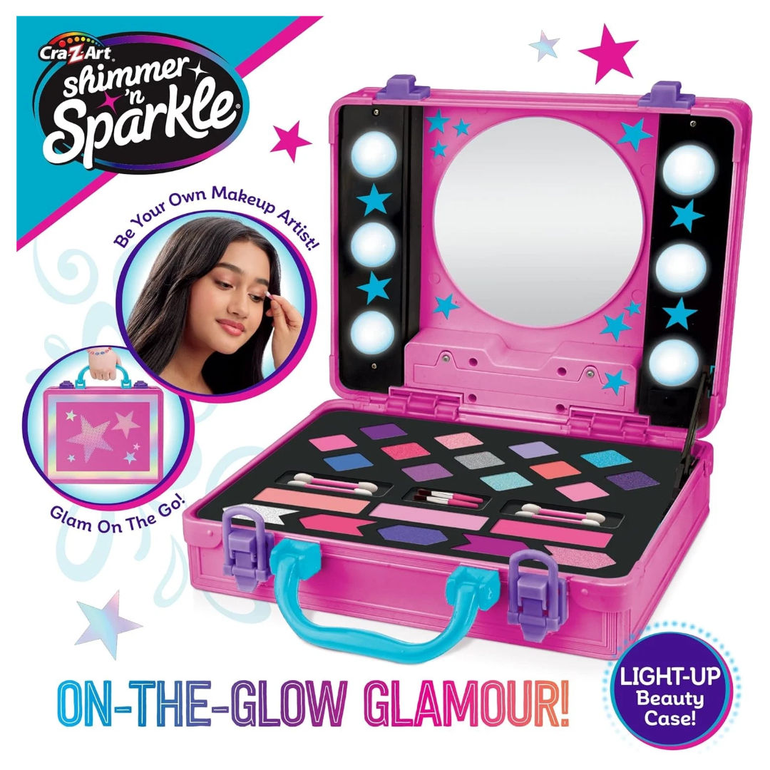 Cra-Z-Art Shimmer 'n Sparkle Light-Up Beauty Case, 8+ Years