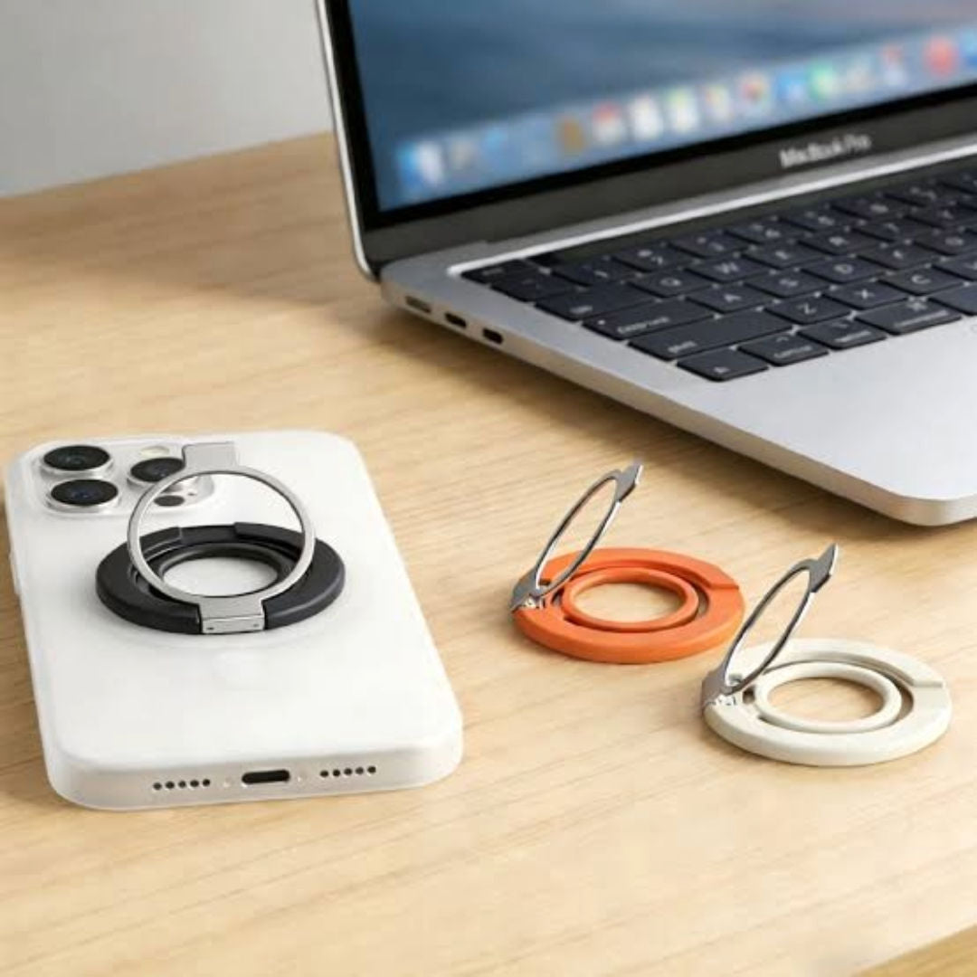 Blupebble Mag Ring MagSafe Magnetic Grip with Adjustable Kickstand