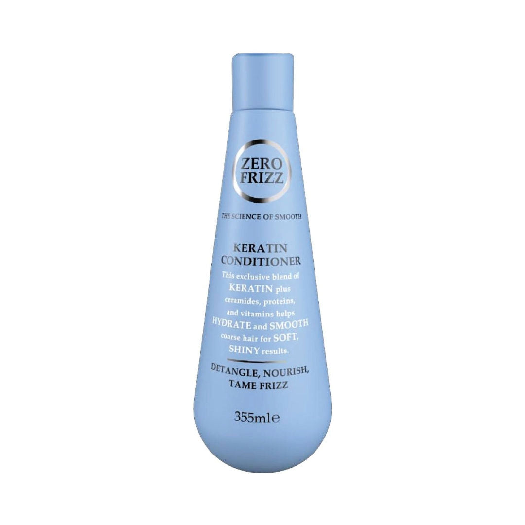 Zero Frizz Keratin Hair Conditioner, SLS & Paraben-Free, 355ml