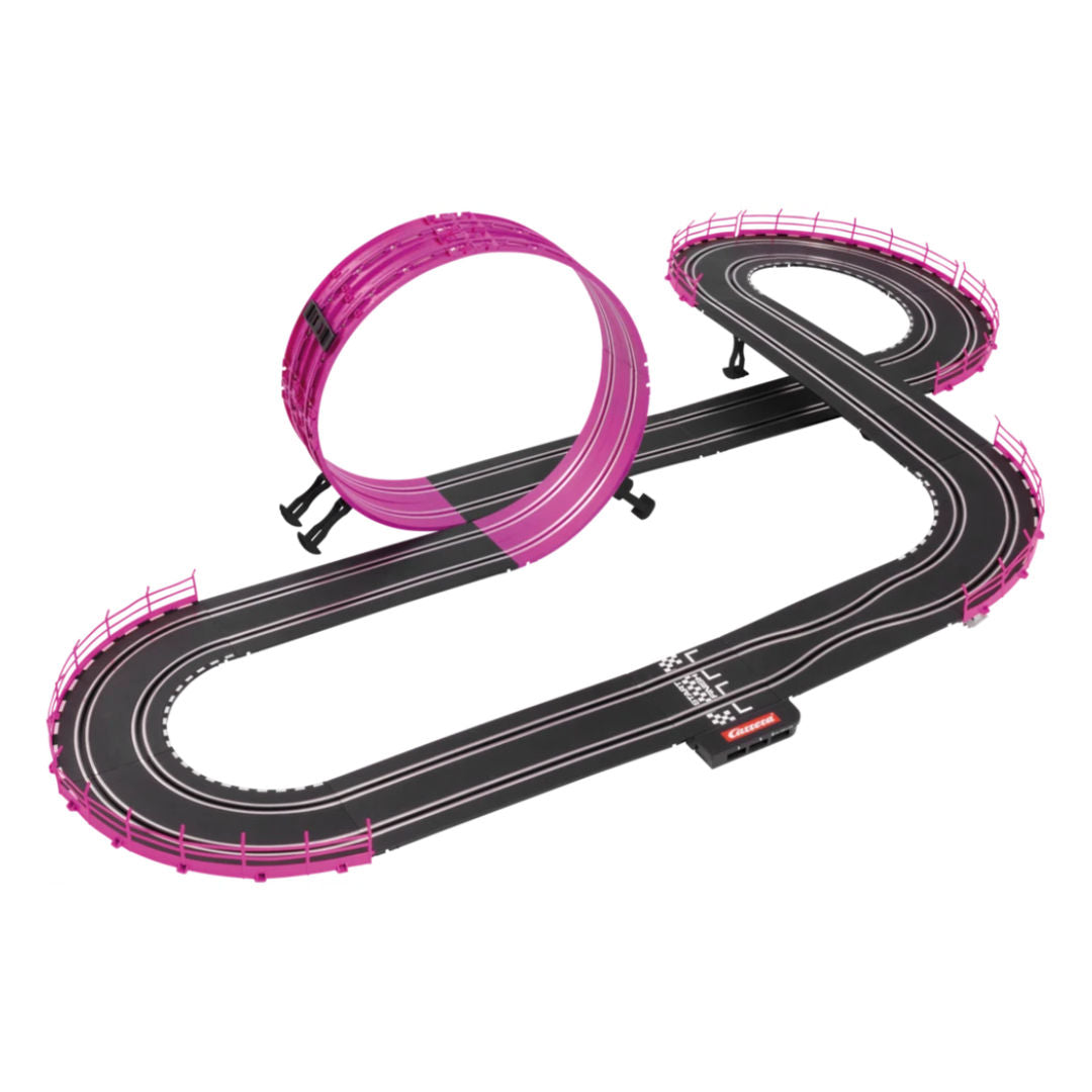 Carrera GO!!! Pink Action Glamour Racing Track Set 4.9m, 6+ years