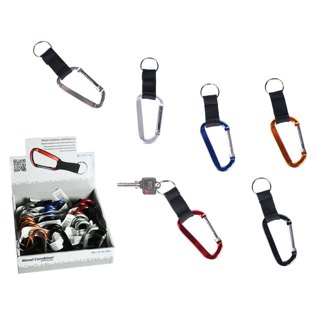 The Blue Metal Carabiner with Key Ring, 76/7036