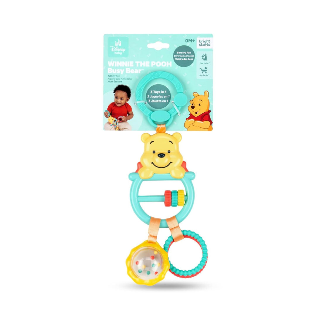 Bright Starts Disney Baby Winnie the Pooh Busy Bear Activity Toy (8.9 x 4.5 x 28cm), 0 months to 3 years.