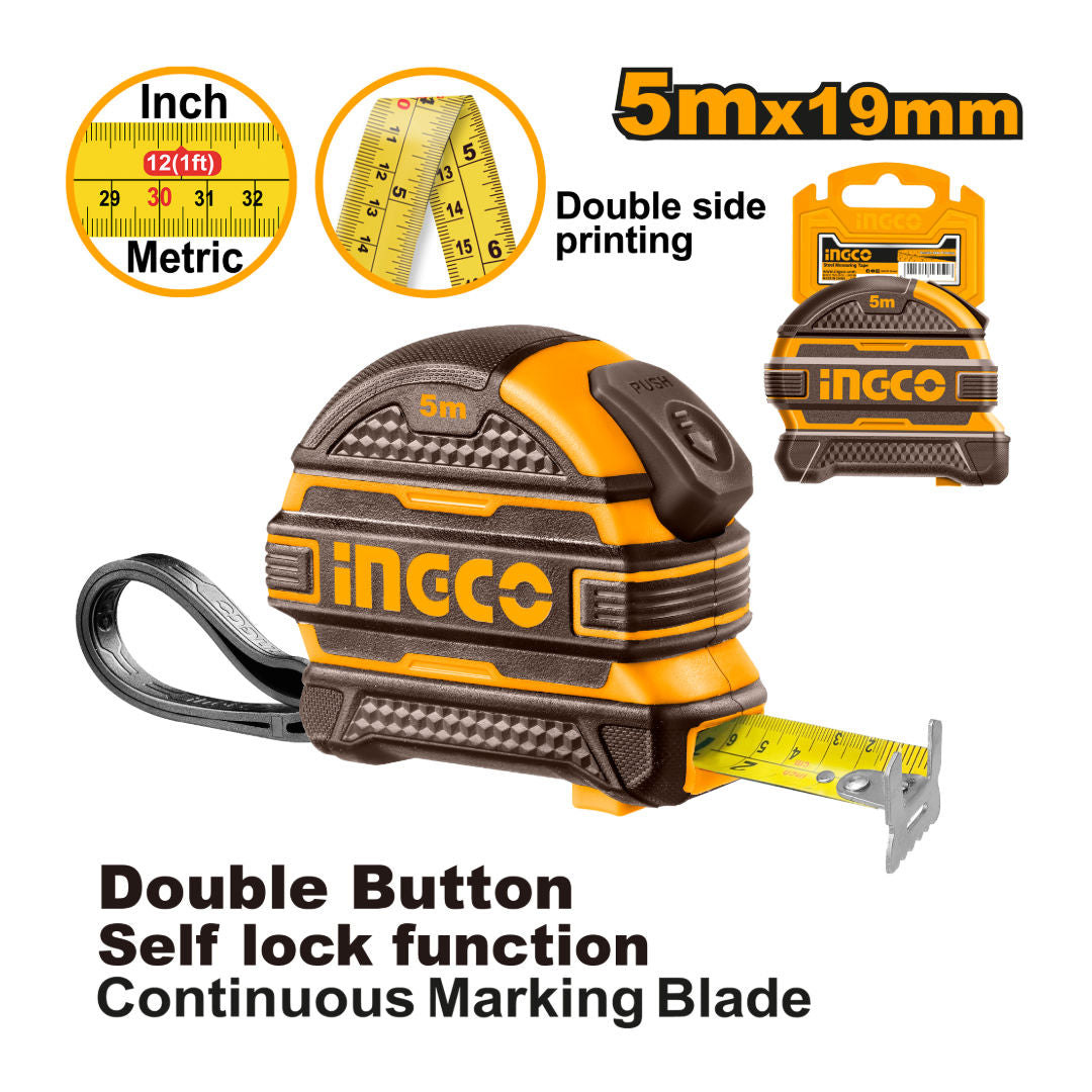 INGCO Self-Lock Tape Steel Measuring Tape