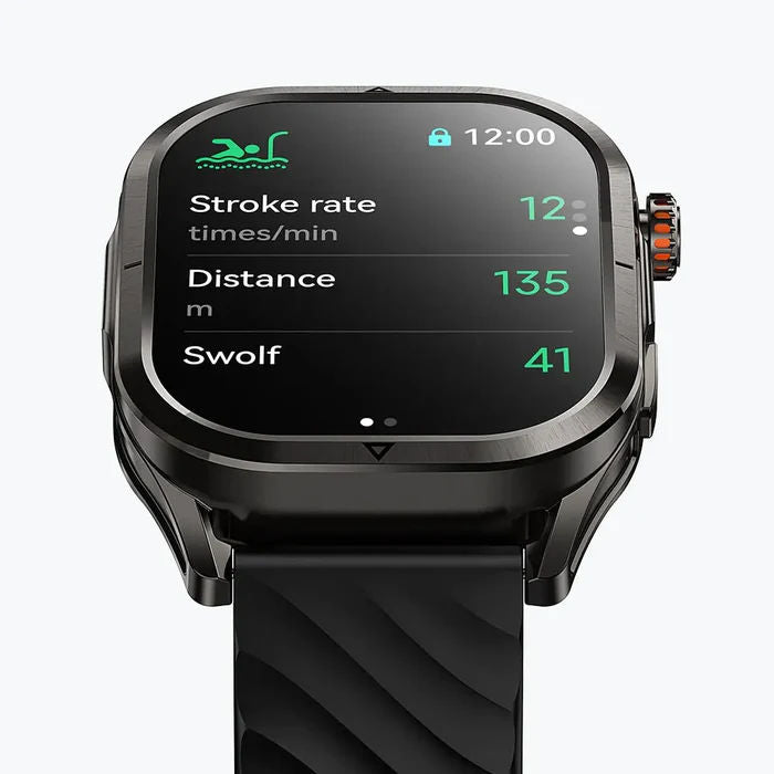 KOSPET Magic P10 GPS Smartwatch with 1.96” AMOLED Display, Bluetooth Calling, Dual-Band GNSS & 5ATM Waterproof