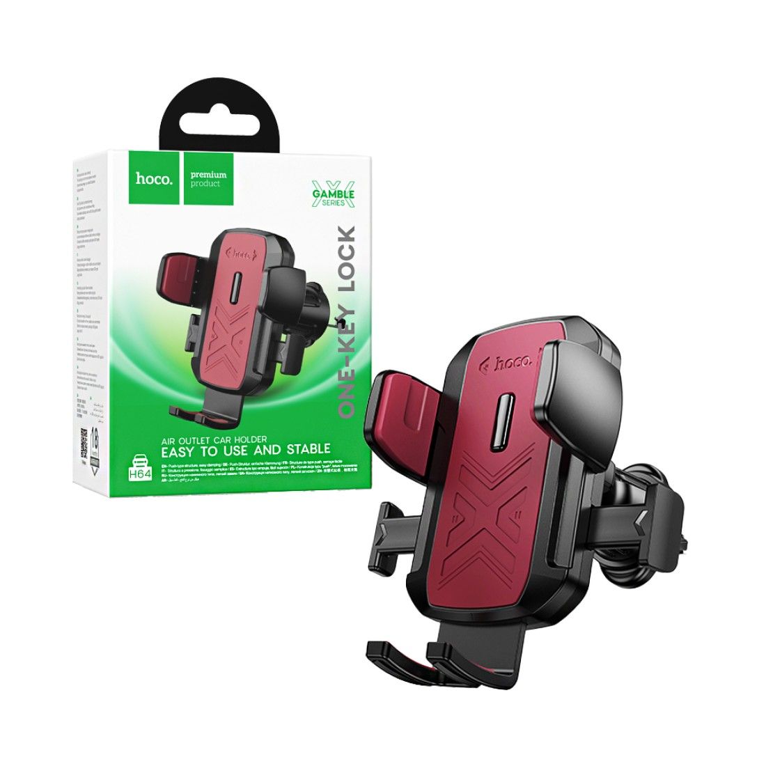 Hoco H64 Gamble One-Button Car Phone Holder for Air Vent