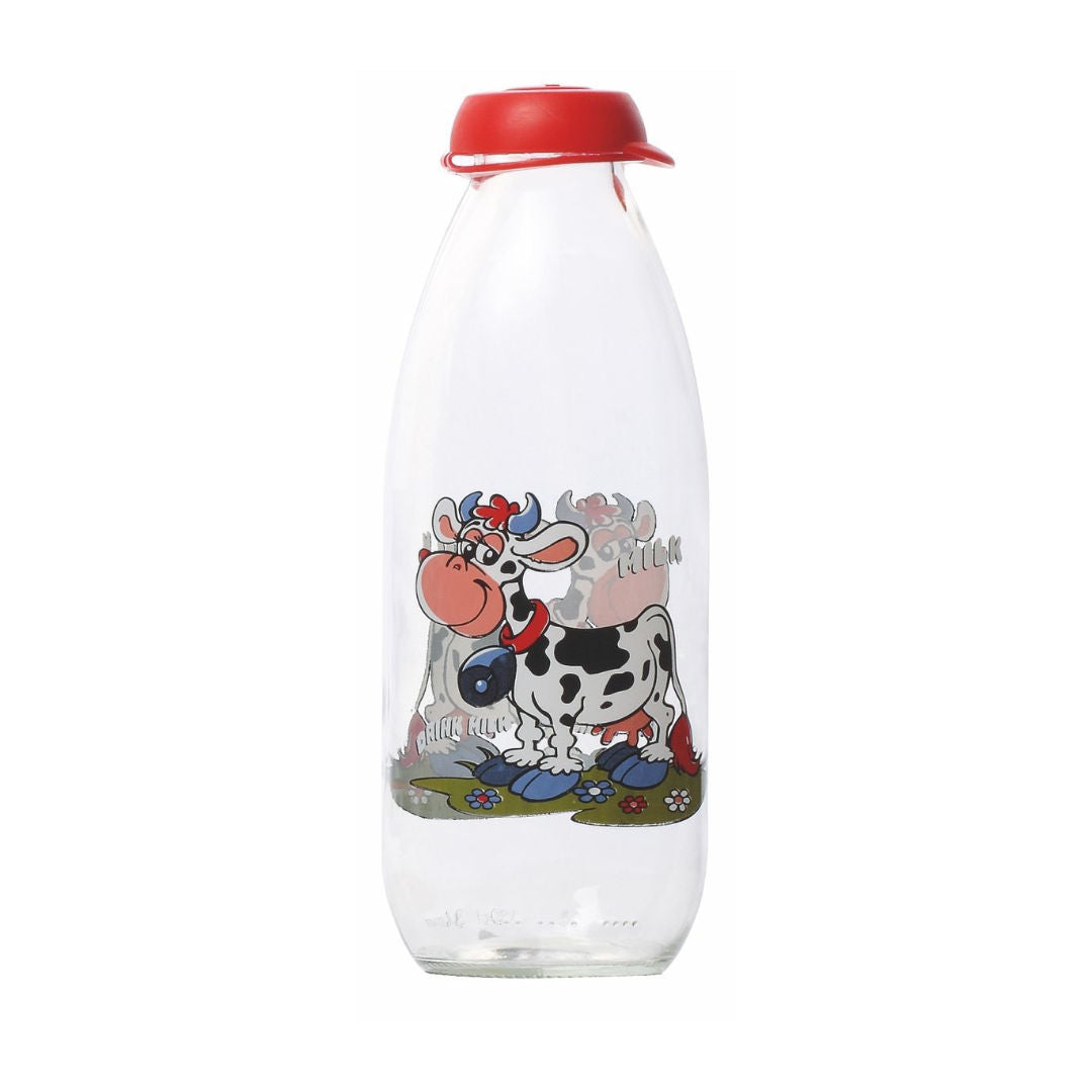 Herevin Decorated Milk Bottle, 1L, 111702-000