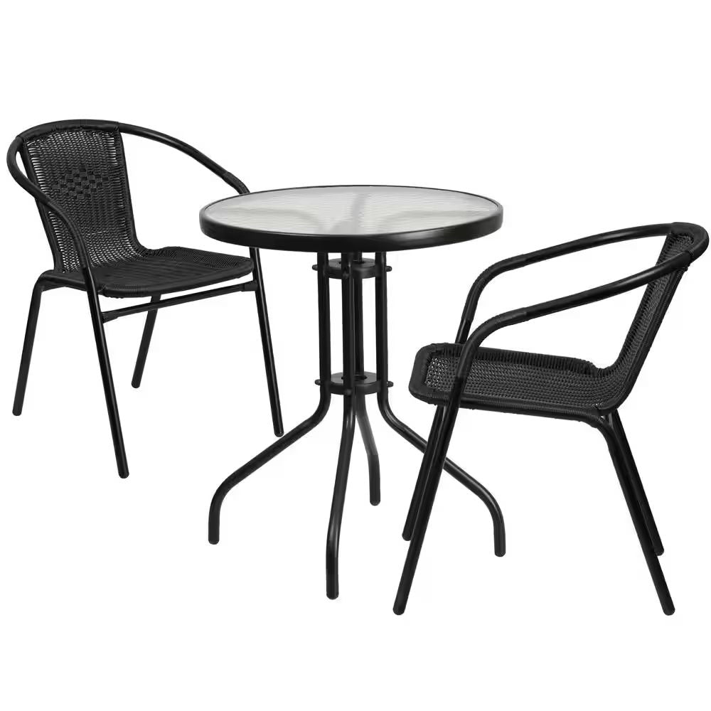 TNC Outdoor Furniture Set - 2 Arm Chairs & Coffee Table, TC‑22088