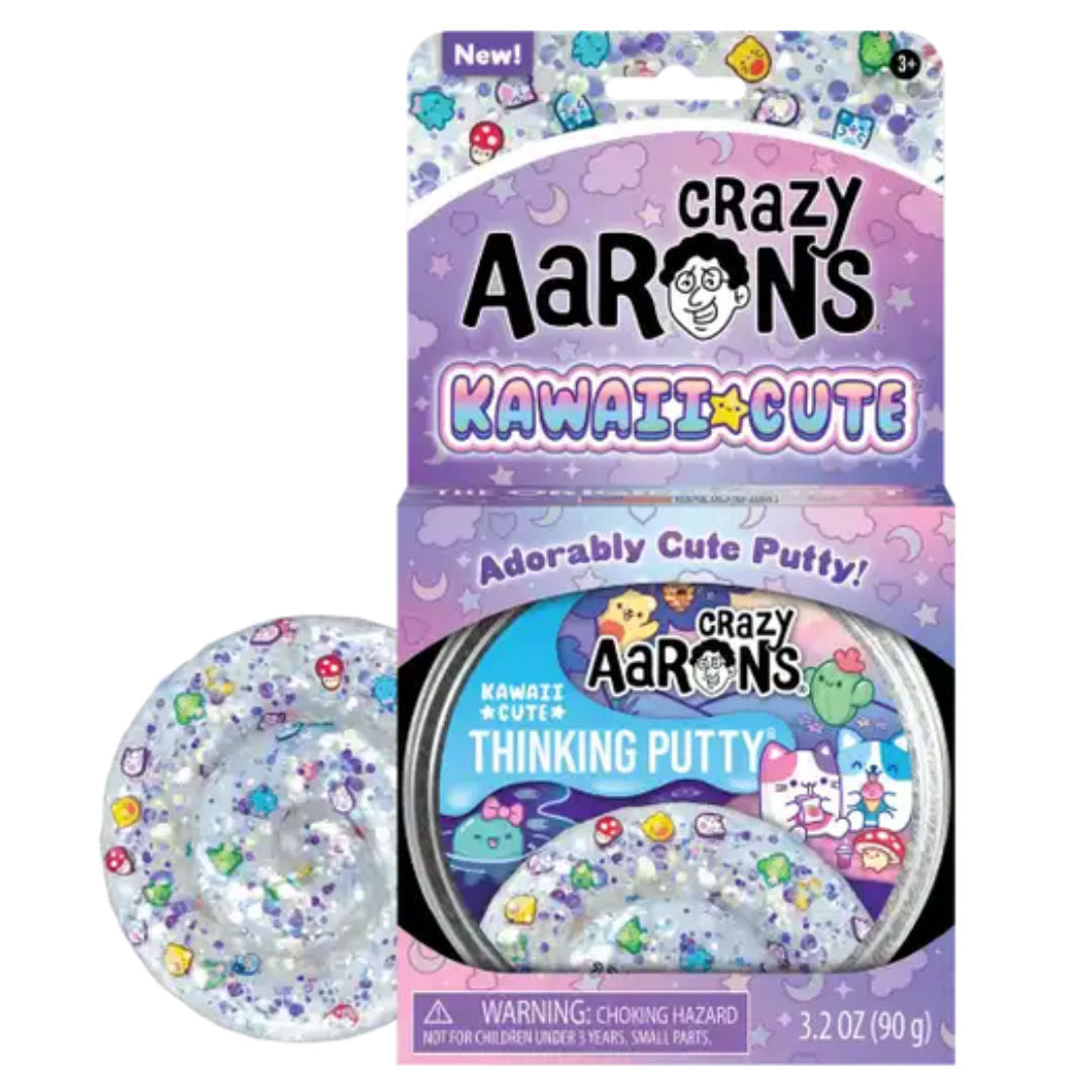 Crazy Aaron's Kawaii Cute Thinking Putty Tin, 90gm, For Age 3+ Years
