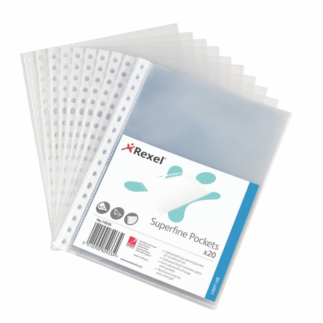 Rexel/ Maxi A4, Super Fine Pocket, RSPA4, 11040