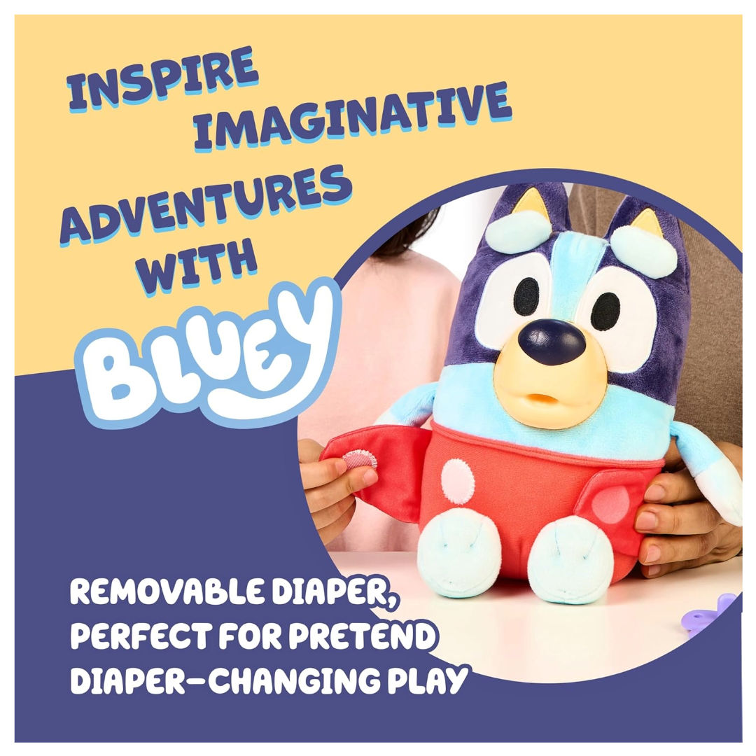 Bluey Cuddle & Care Baby Bluey Plush Toy (28cm), 3+ years
