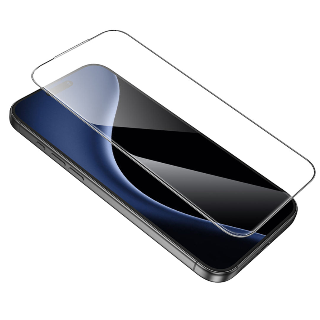 Hoco A888 Pro Bear Shield Series Corning Full Screen HD Tempered Glass for iPhone 18 Pro, iPhone 17 Pro, Corning Glass, Full Screen Coverage