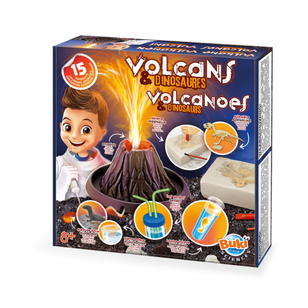 Buki France Volcanoes & Dinosaurs DIY Science Kit, 8+ Years