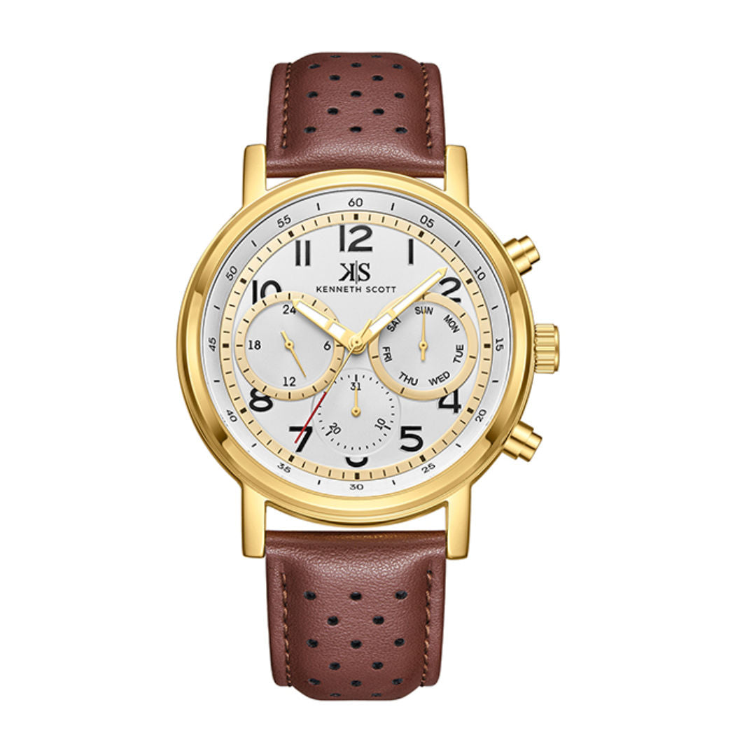 Kenneth Scott Men's Analog Watch, K24119 Series
