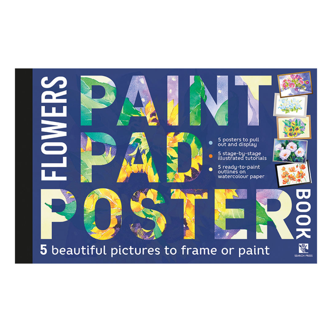 Flowers Paint Poster Pad Book