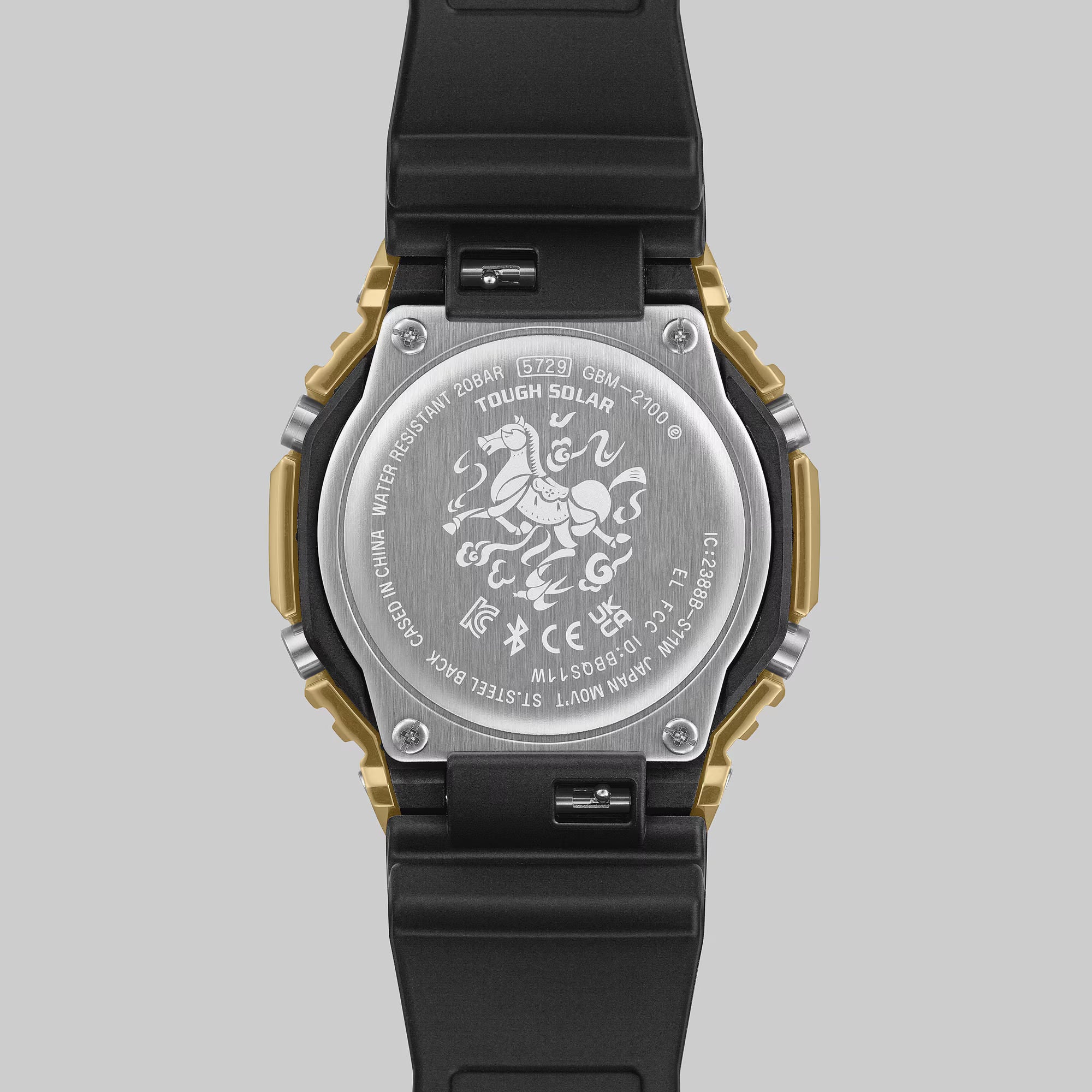Casio G-SHOCK G-STEEL 2100 Series GBM-2100CX-9A, Year of the Horse Limited Edition Tough Solar Bluetooth Watch