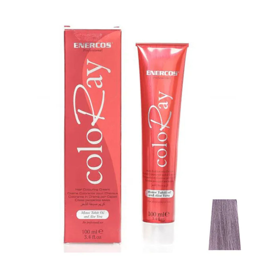 Enercos Professional Coloray Hair Color With Manoi Tahiti Oil and Aloe Vera, 100ml