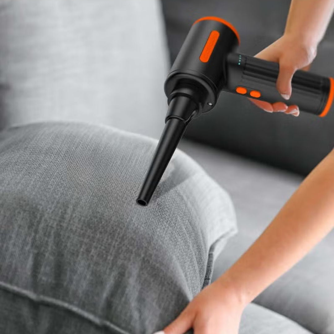 Porodo Portable Handheld Super Duster with Vacuum Function, Black