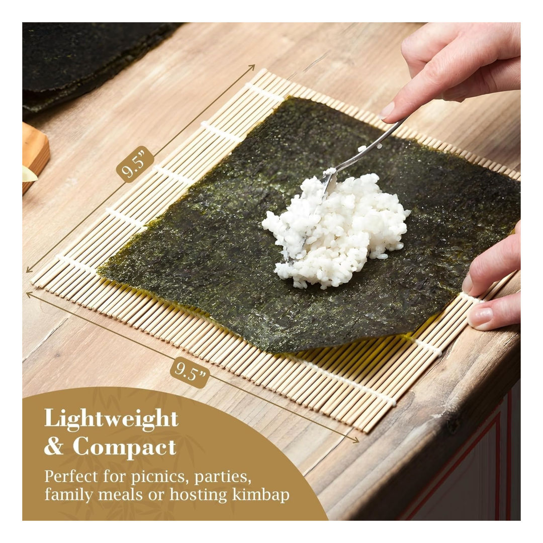 RSC Bamboo Sushi Mat 22 x 24 cm Rolling Mat for Sushi & Maki, P24-391