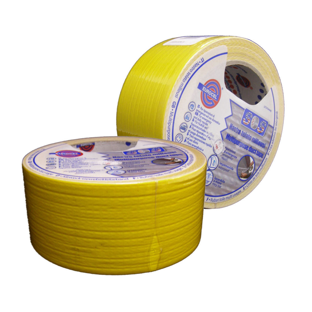 EUROCEL 2"x25m Duct Tape, 50mm Assorted Colors, 201TPL