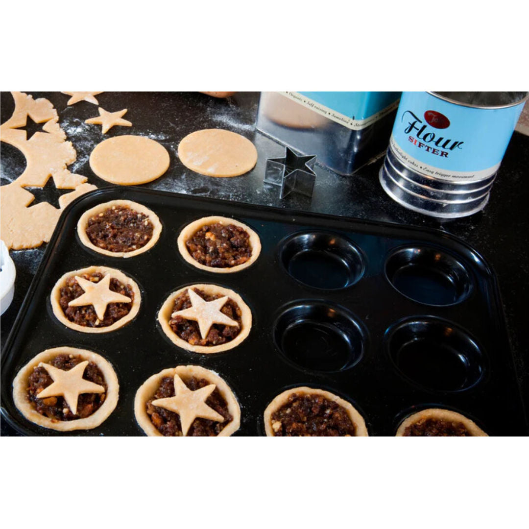 Tala Non-Stick 35x26.5cm, 12-Cup Shallow Bun Tin, Model 10A10643