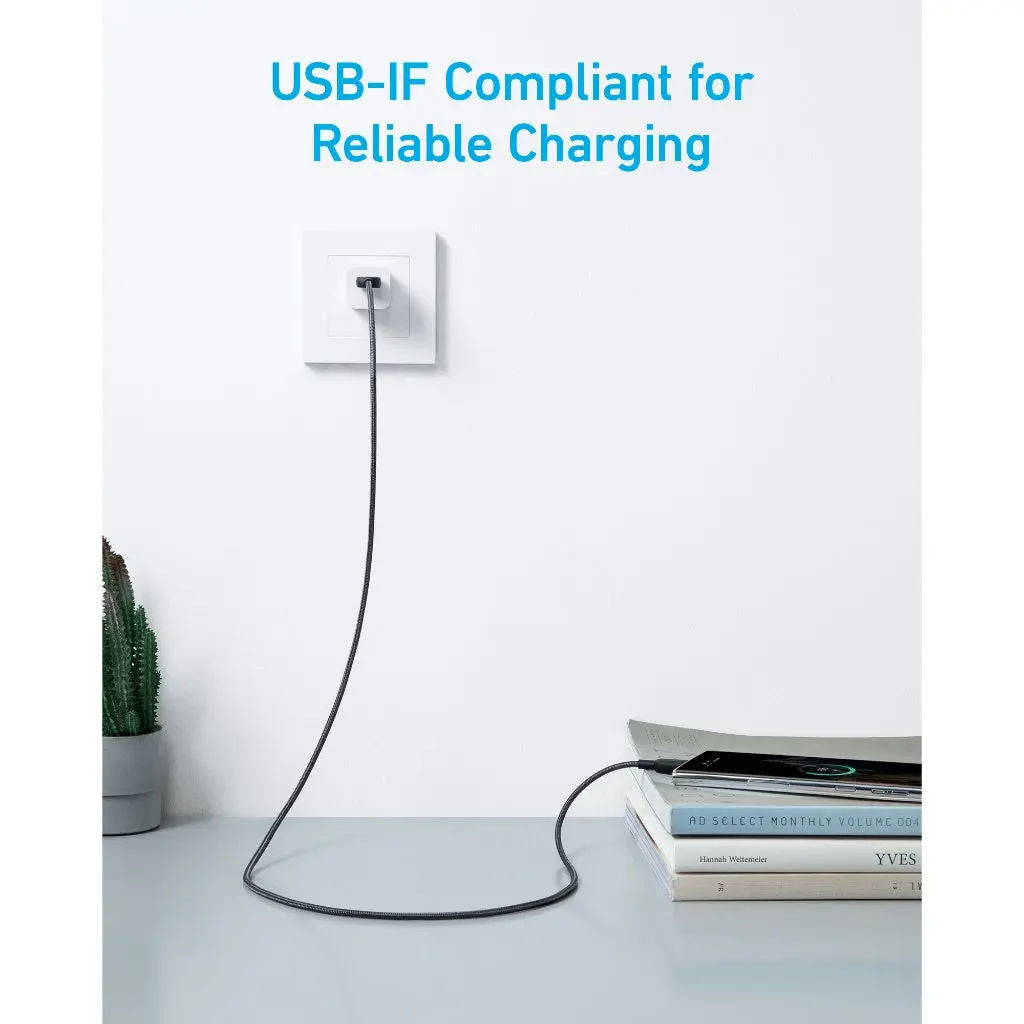 Anker 322 PowerLine USB-A to USB-C Cable 3ft / 0.9m
