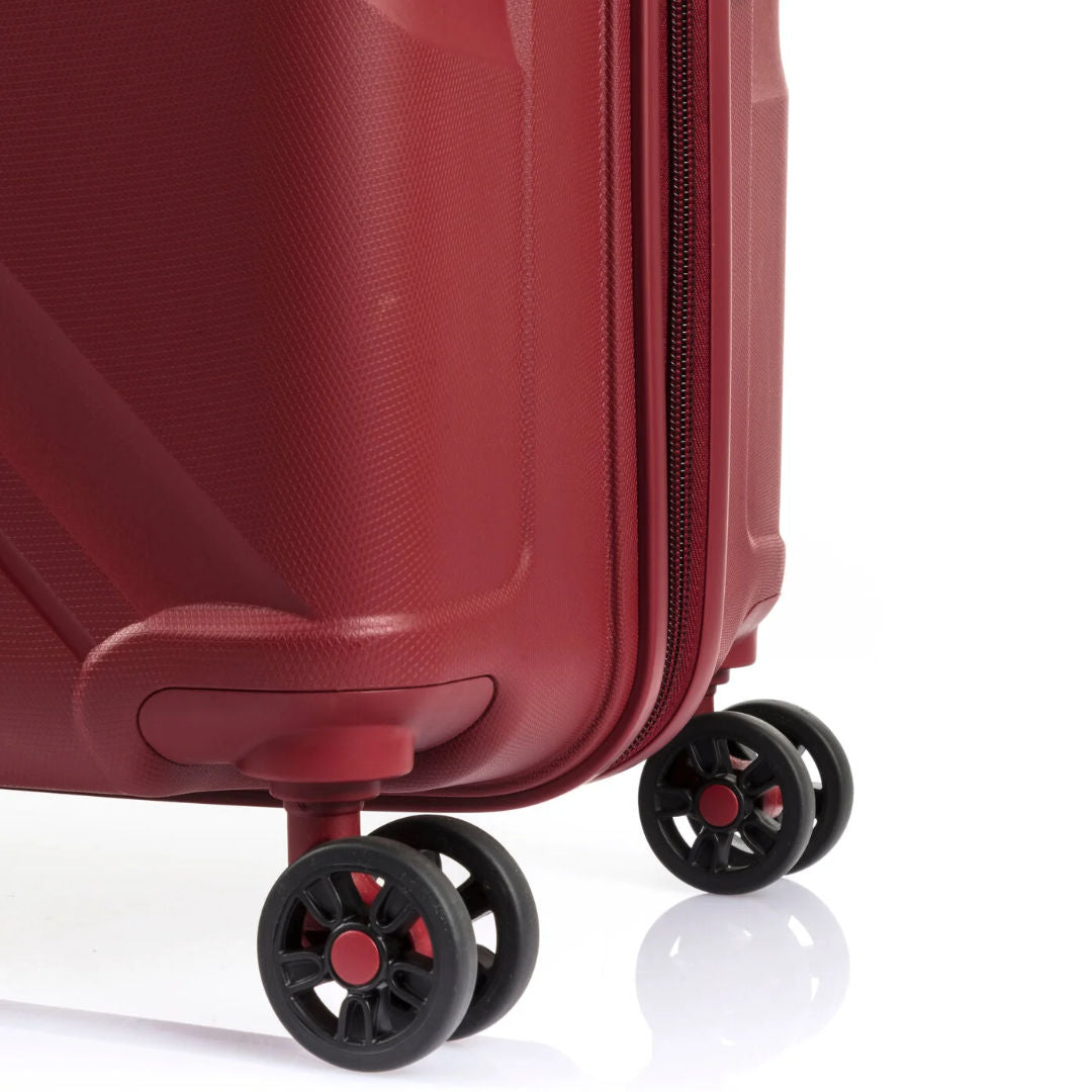 American Tourister Kross Spinner Hard Luggage Trolley Bag, Formula Red