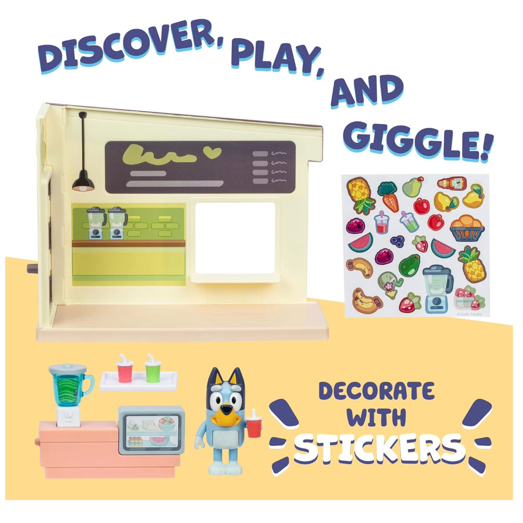 Bluey Let's Play Chef Juice Bar Playset (7.6cm), 3+ years