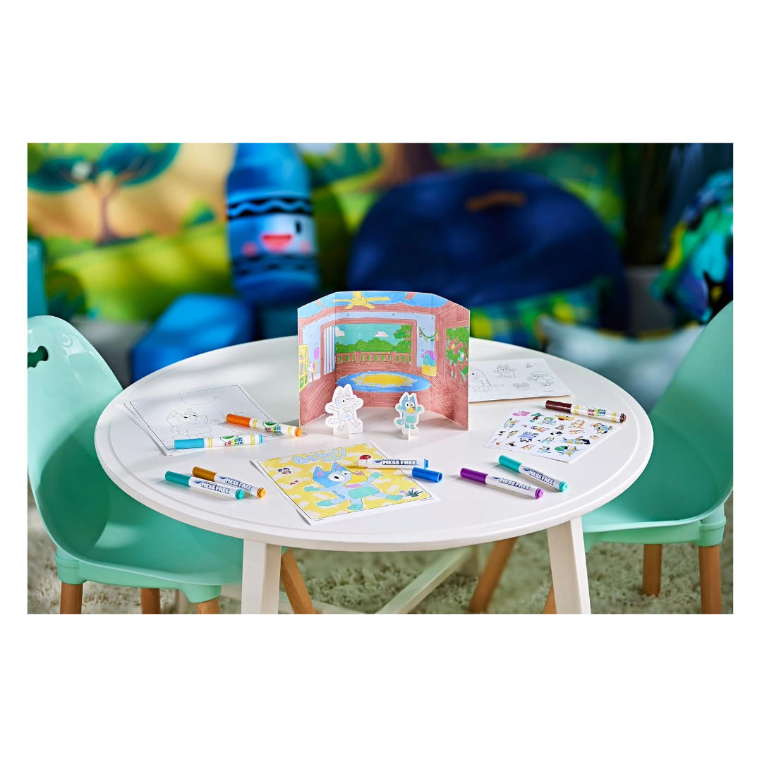 Crayola COLOR WONDER MESS FREE COLORING, Activity Kit, Bluey, Includes 40+ Pieces
