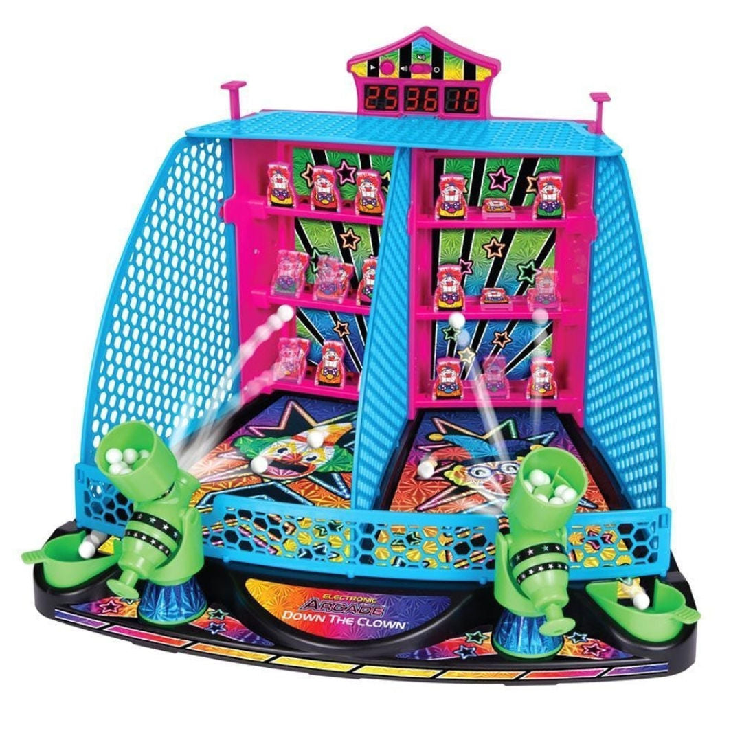 Ambassador Hyper Neon Series Electronic Arcade Down-The-Clown Game,6+ Years
