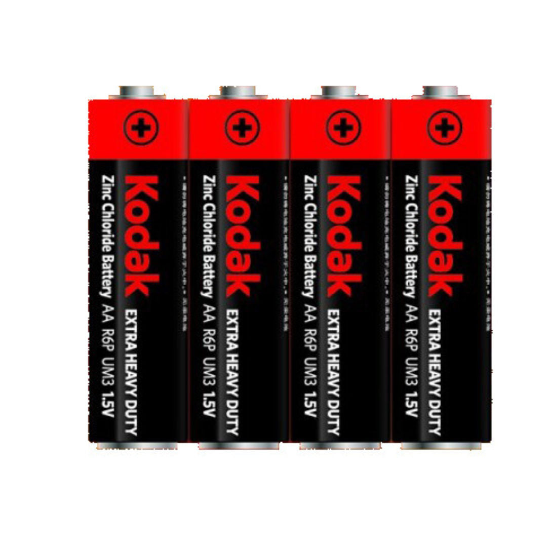 Kodak Super Heavy Duty Zinc Battery, Pack of 4