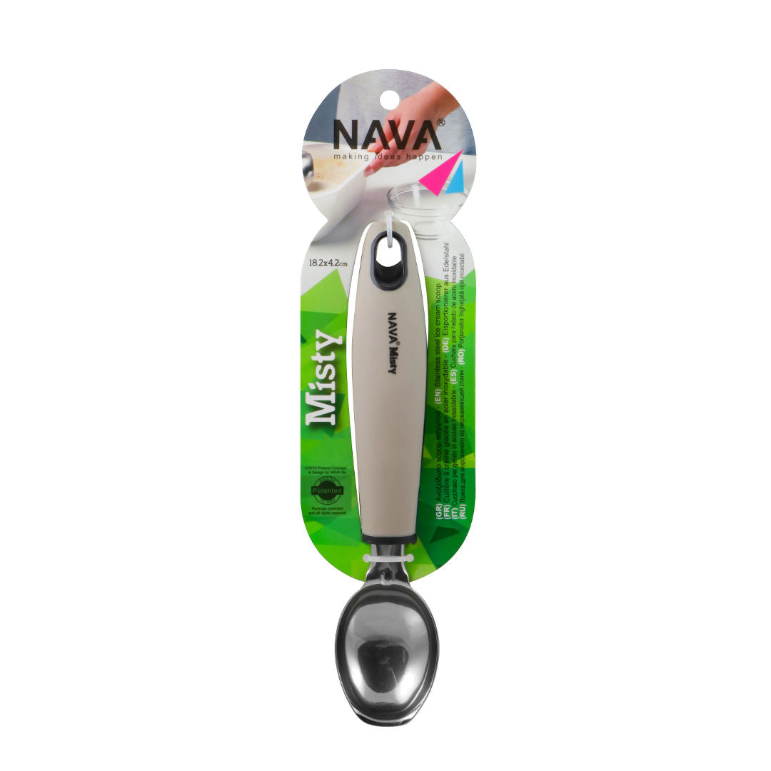 NAVA Stainless Steel Ice Cream Scoop Misty, 18cm