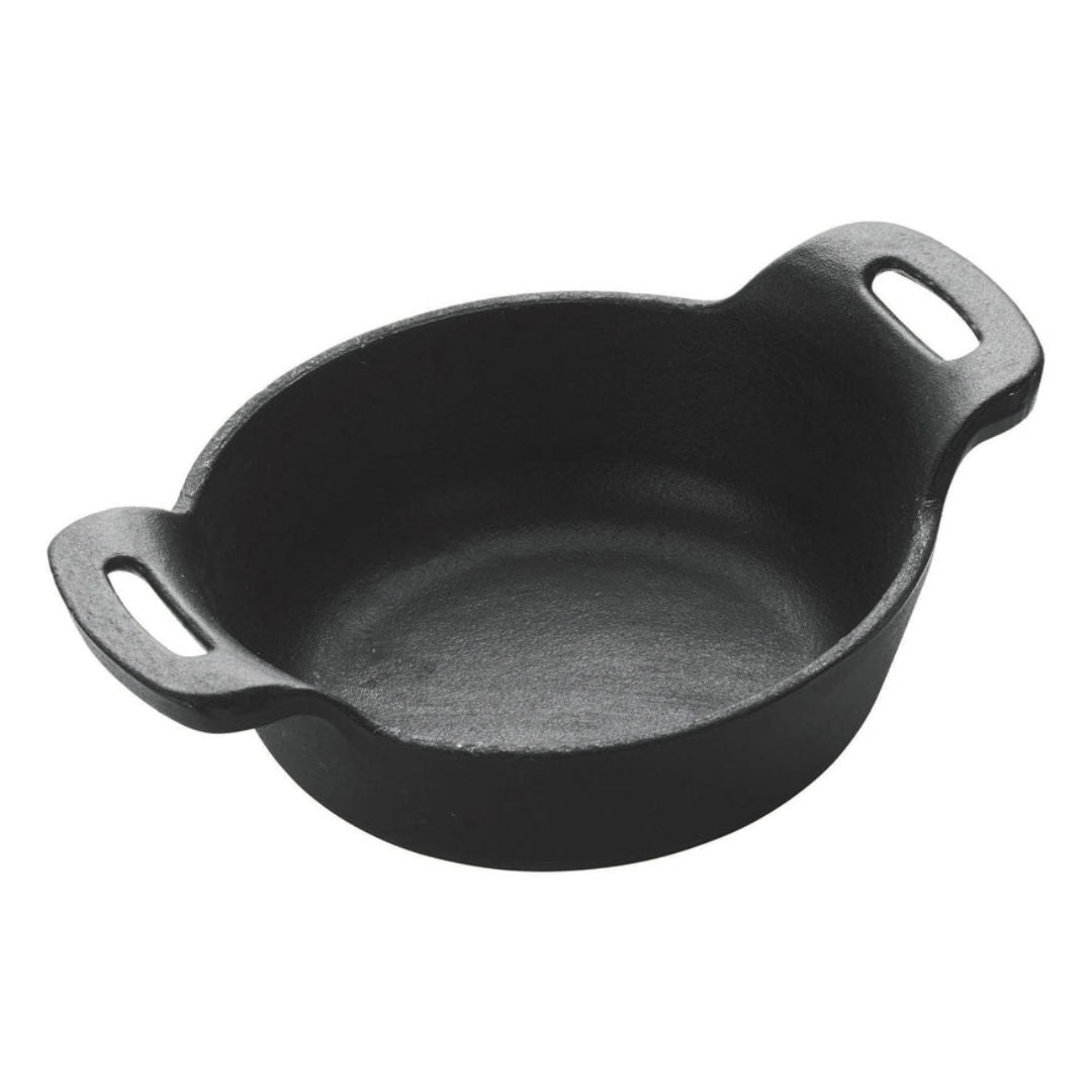 Winco FireIron Mini Cast Iron Round Server