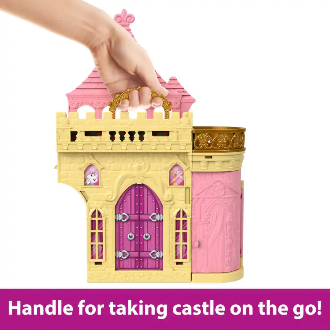 Disney Princess Beauty and the Beast Belle Storytime Stackers Castle Playset, For Age 3+ Years