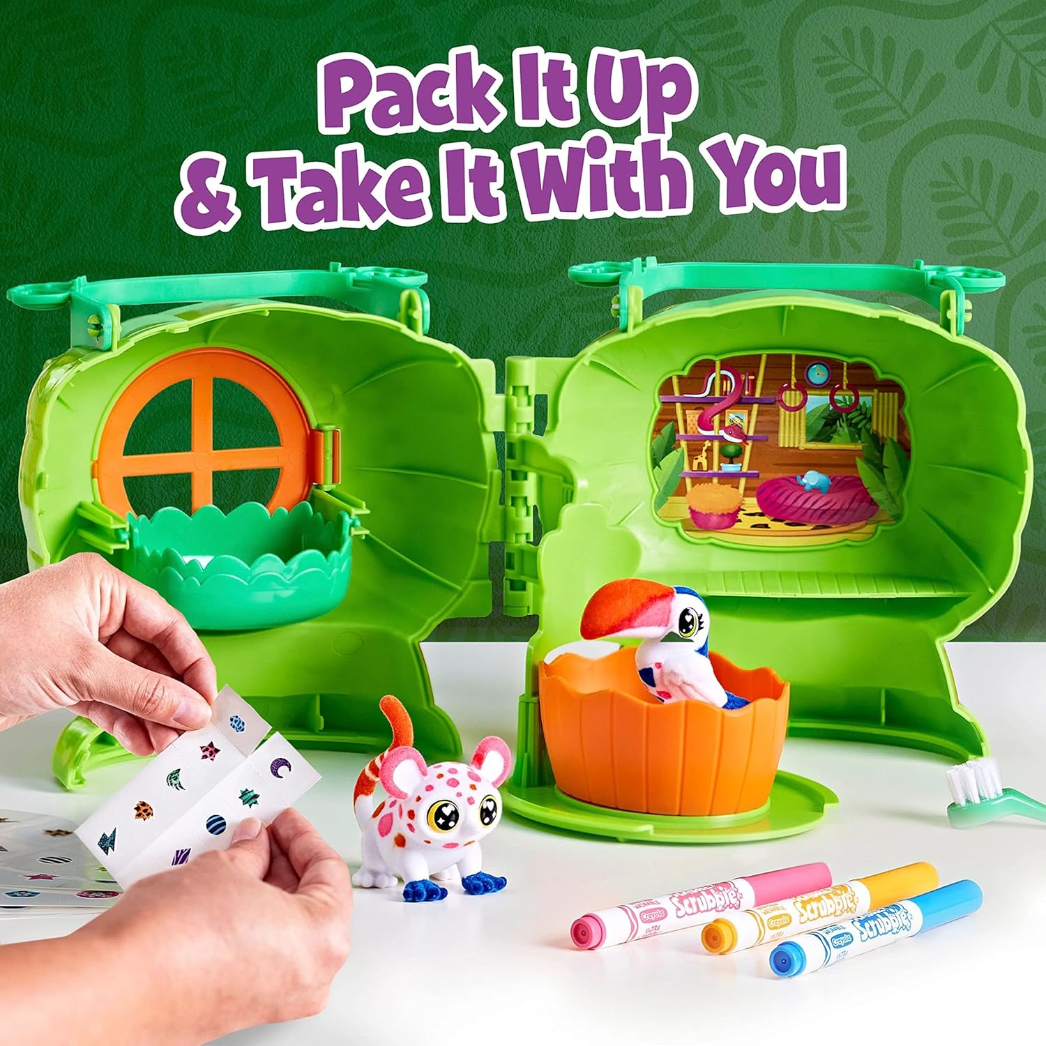 Crayola Scribble Scrubbie Safari Treehouse Paint Kit
