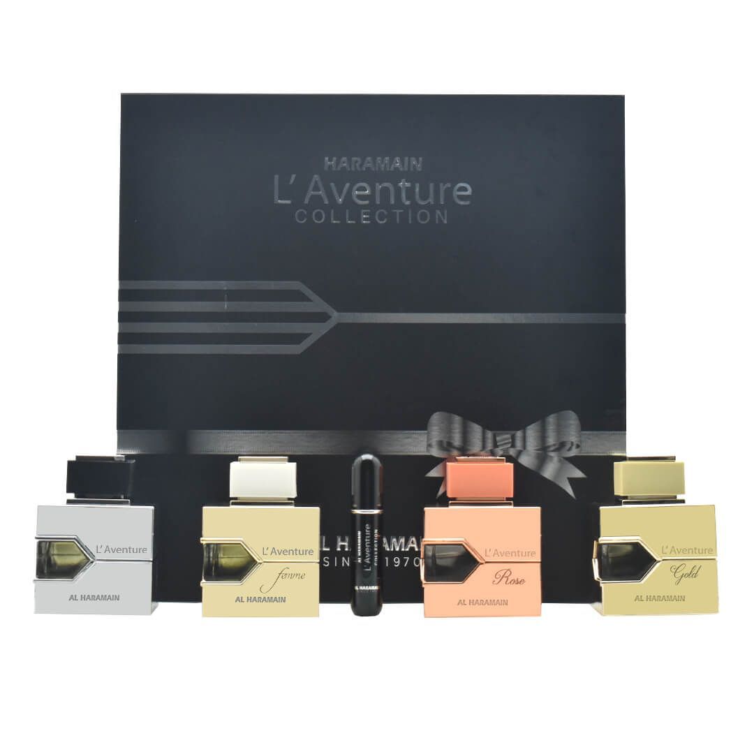 Al Haramain L'Aventure Collection Gift Set, 4 x Eau De Parfum, Premium Unisex Fragrance Set