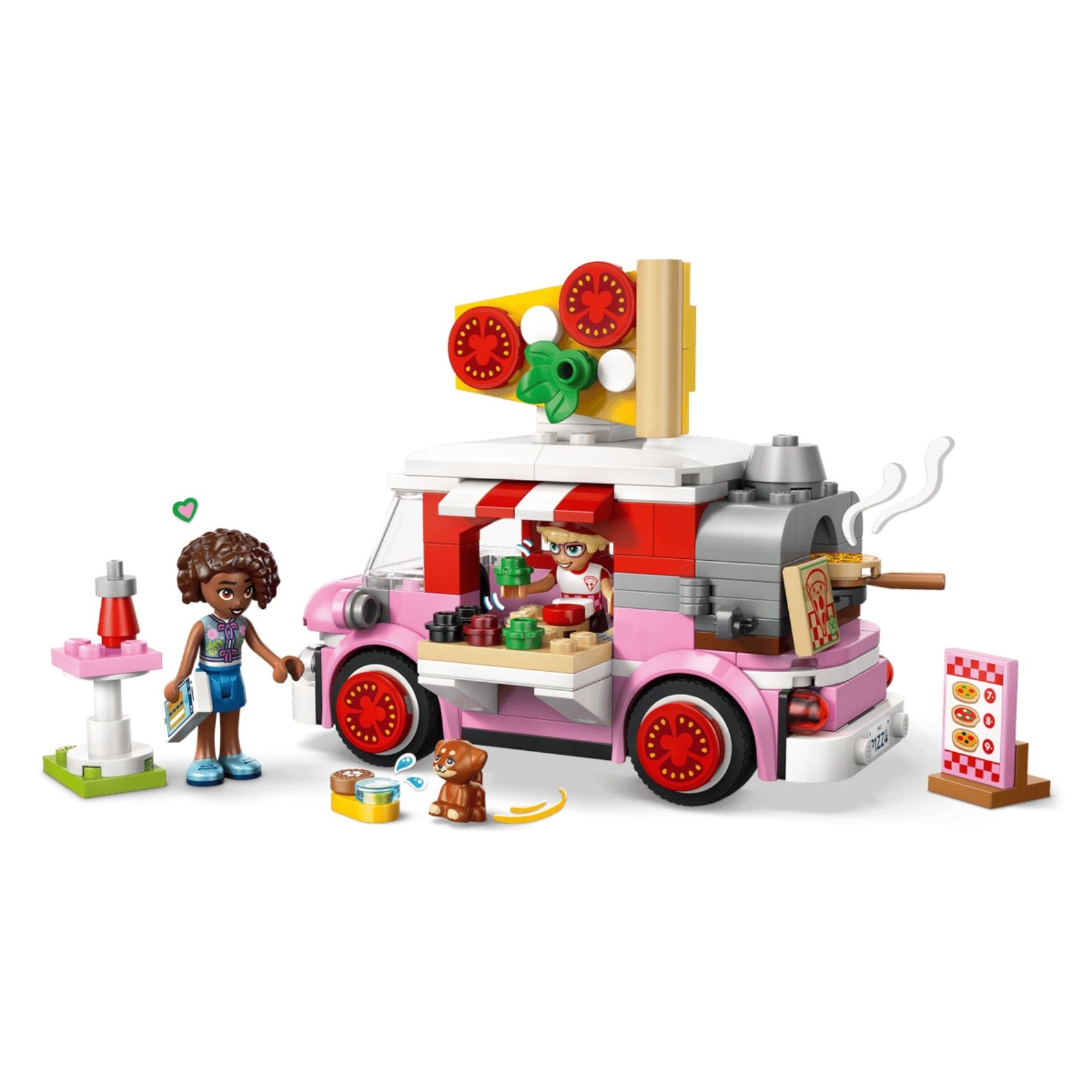 LEGO Friends 42694 Pizza Truck Building Toy Set, 190 Pieces for Girls and Boys Ages 6 Years and Above