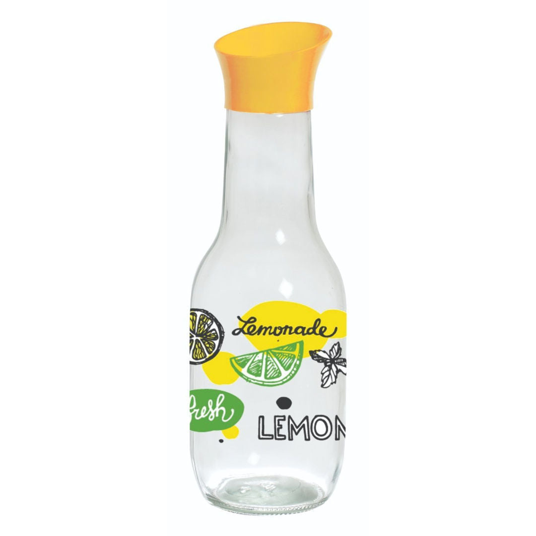Herevin Decorated Patterned Glass Carafe, 1L