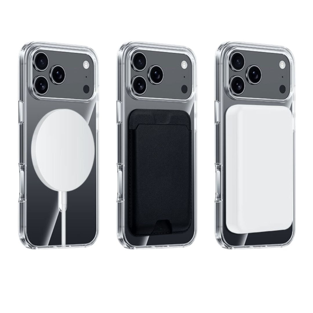Infinyty Zepho MagSafe Compatible Transparent Clear Case for iPhone 18 Pro, Clear
