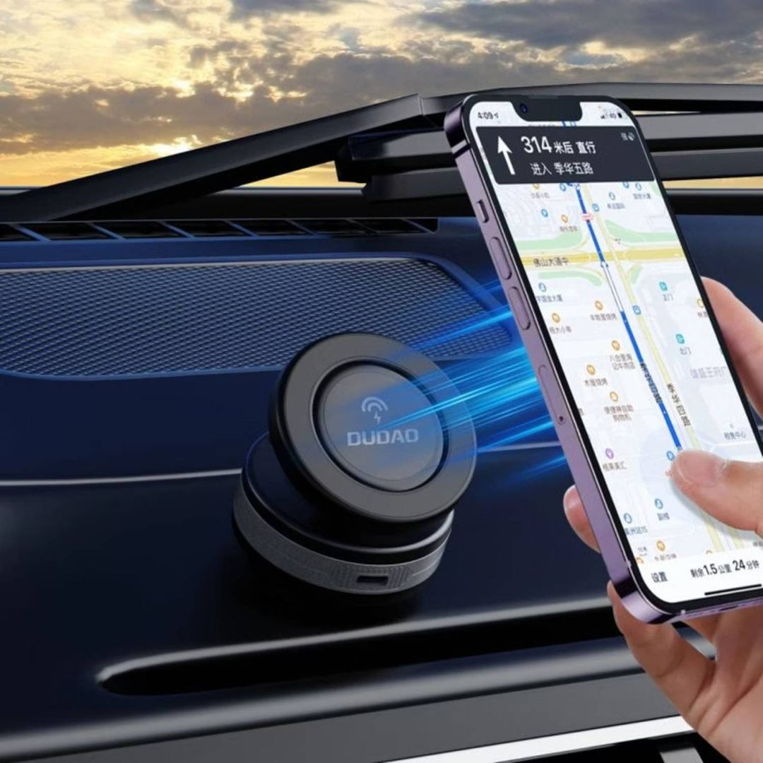 DUDAO F24MAX Wireless Charger Car Mount, 15w, Black
