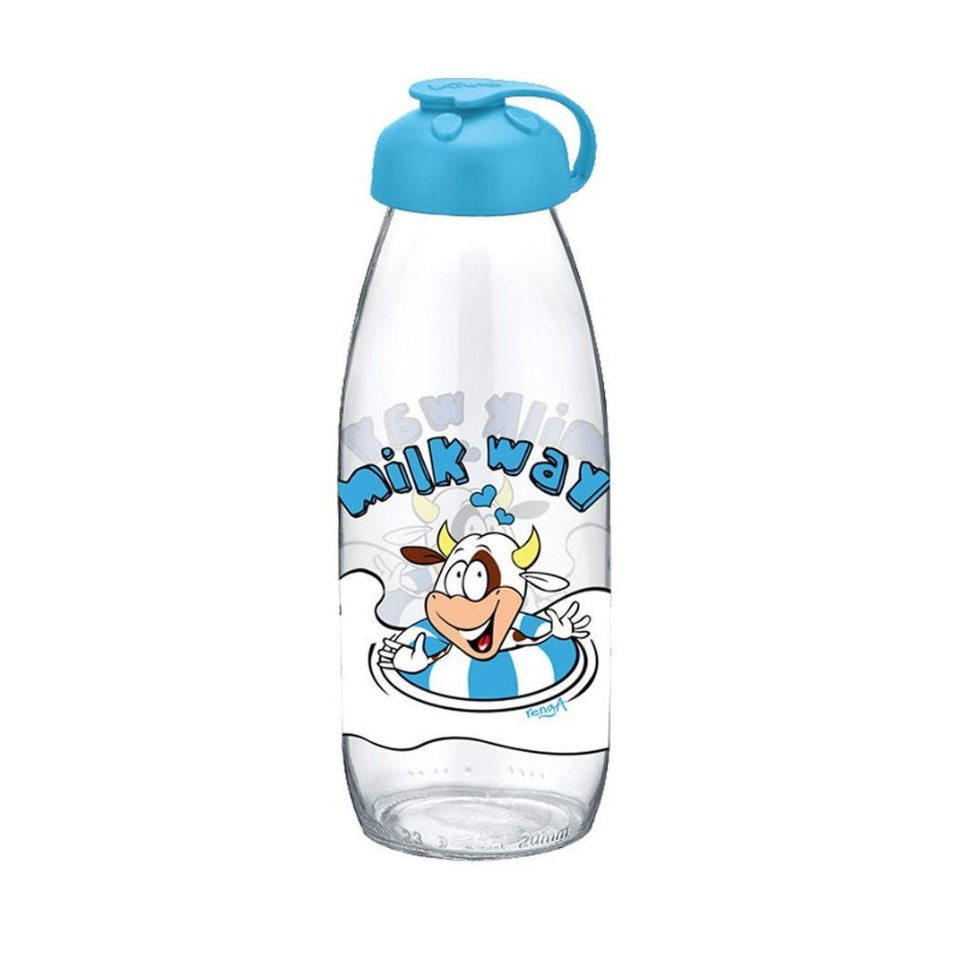 Renga Milky Glass Water Bottle, 1000CC, 182040