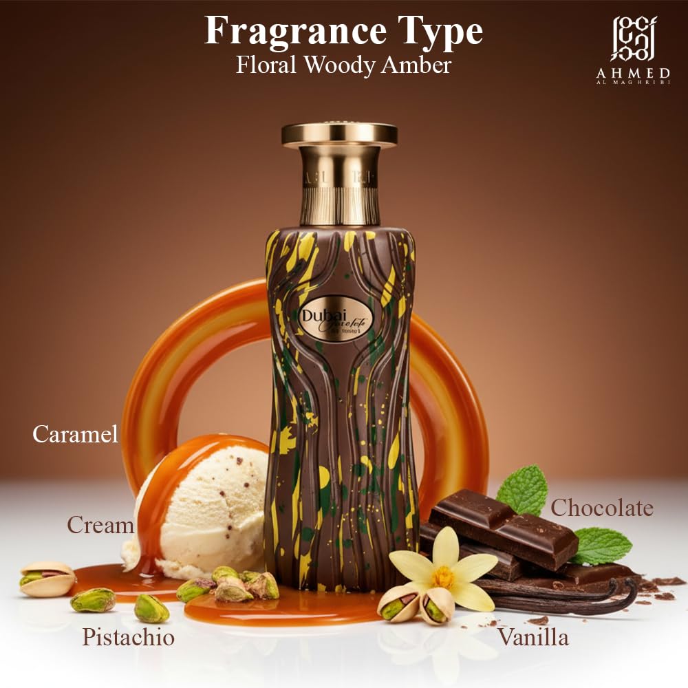 Ahmed Al Maghribi Dubai Chocolate Eau De Parfum, 100ml