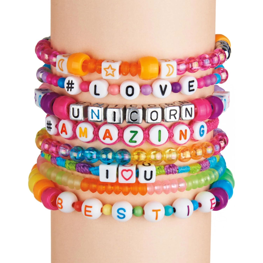 Cra-Z-Art Shimmer 'n Sparkle ABC Fashion Bead Bracelet Kit, 6+ Years