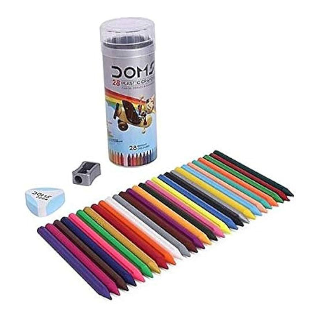 Doms Plastic Crayon Tin Pack