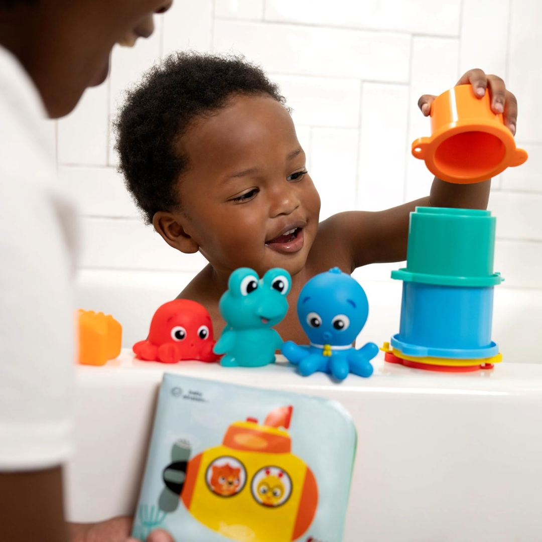 Baby Einstein Ocean Explorers Opus Bath Pals Bath Gift Set, 11 Pieces, 3 Months+
